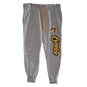 Cheetos Women's Joggers Sweatpants Cotton Blend Gray XXL Elastic Waist, Pockets